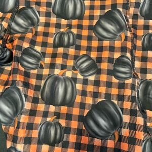 Enjoy the Fall season wearing a pair of Beautiful Pumpkin Scene Leggings!